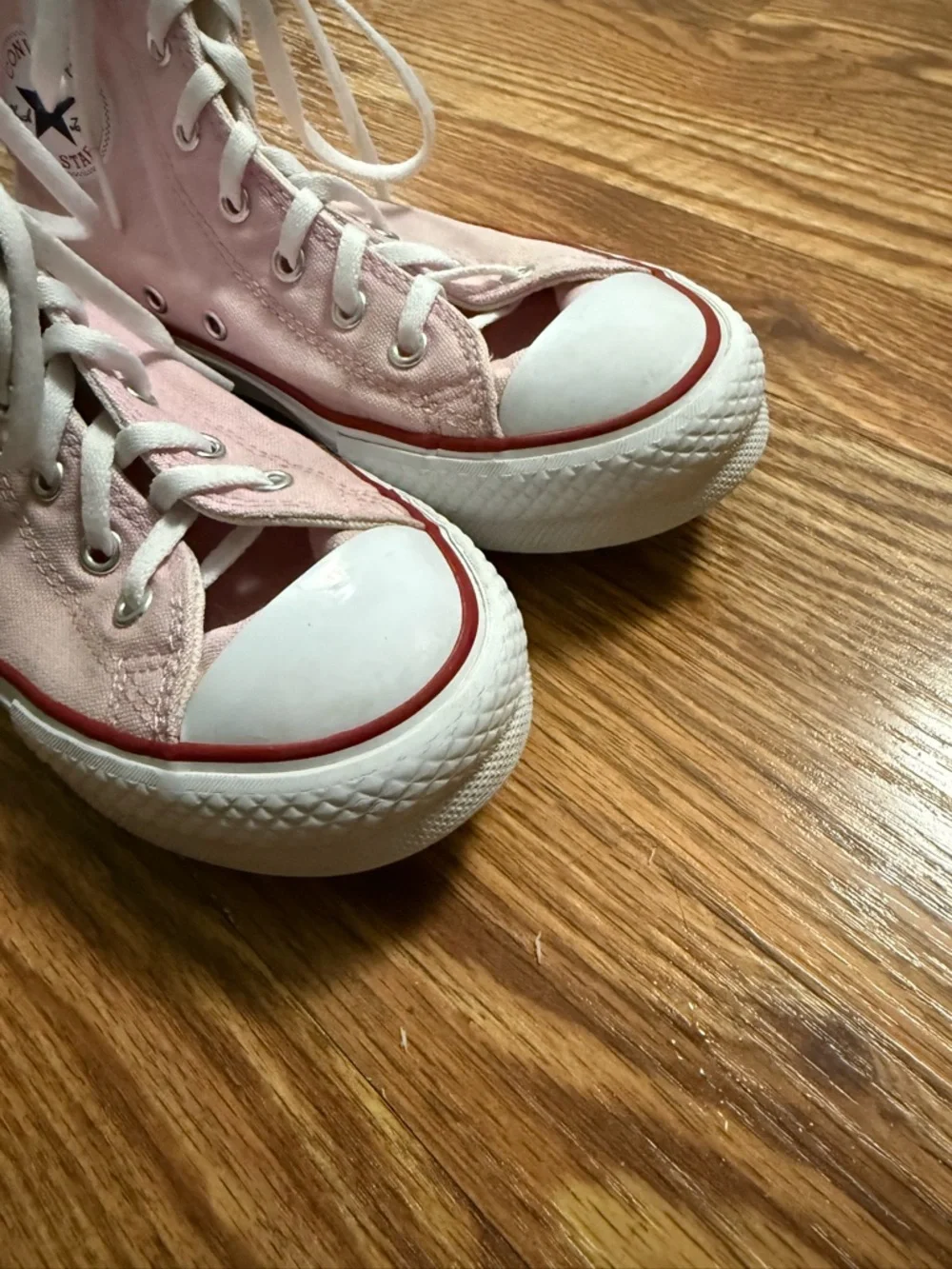 Pink Converse High Top Sneakers Juniors Size 3